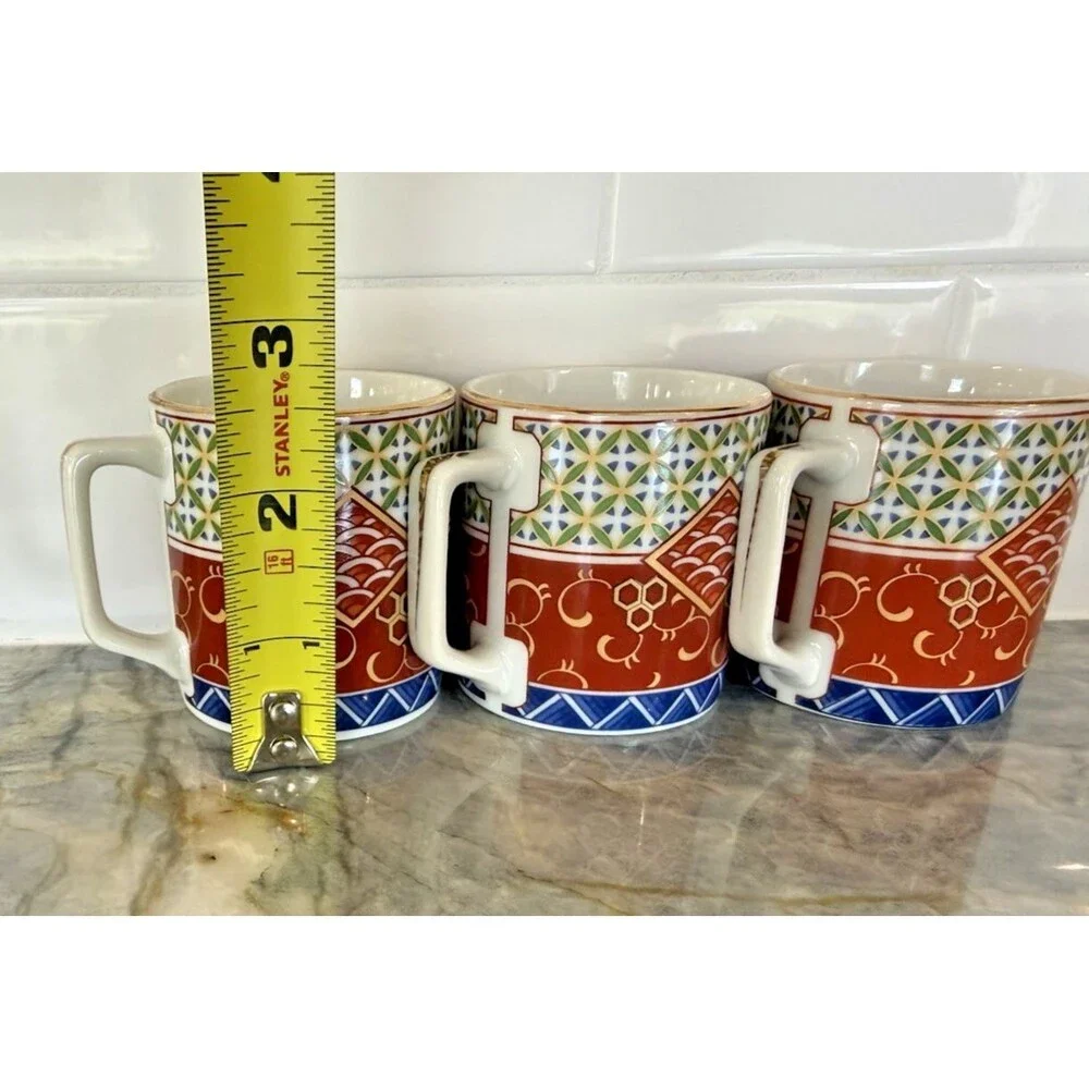 Williams Sonoma Espresso Demitasse‎ Cups & Saucers Set of 3 Made in Japan New